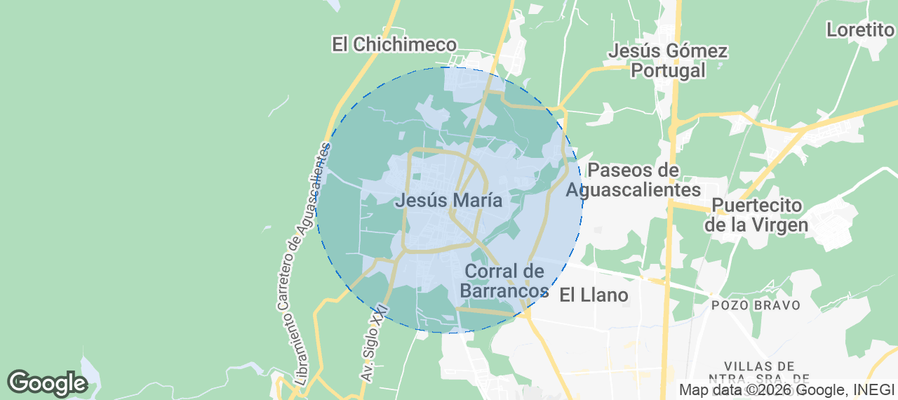 Jesús María Airbnb map